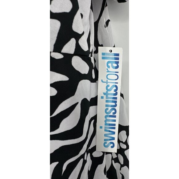 Swimsuitsforall Animal Print Cover-Up Dress With Wooden Ring Detail Size 10/12 - Picture 4 of 7